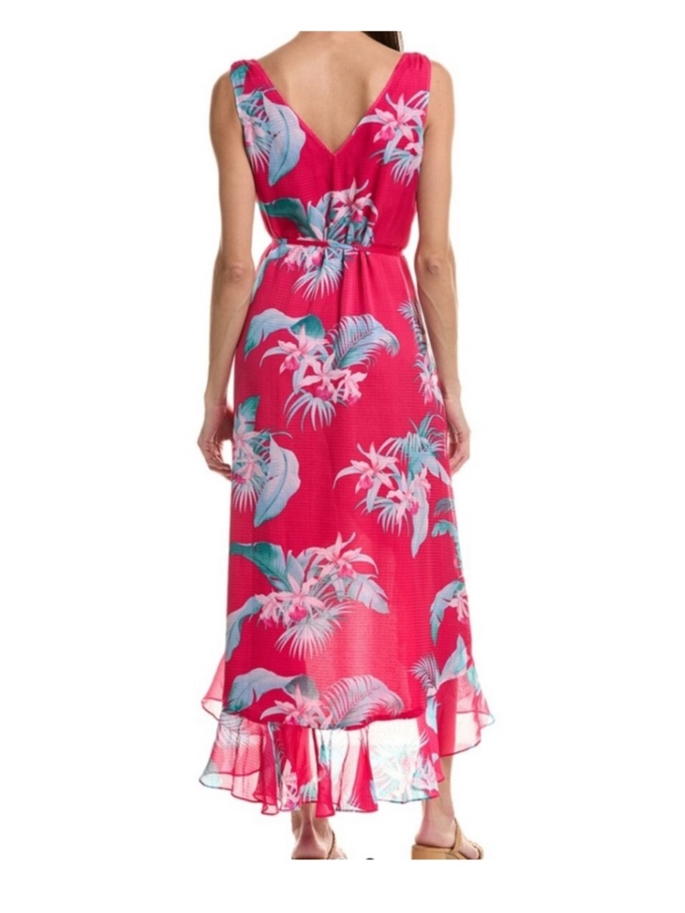 Tommy Bahama Maxi Dress La Brisa Blooms Sleeveless Maxi Dress Pink Floral New XL - Picture 3 of 16